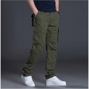 <span class=keywords><strong>Pantaloni</strong></span> Cargo Casual da <span class=keywords><strong>Uomo</strong></span> in Tela, Vita Media, Pesanti, Multitasche, Taglie Grandi, Autunnali, Gamba Dritta - Product Image 4