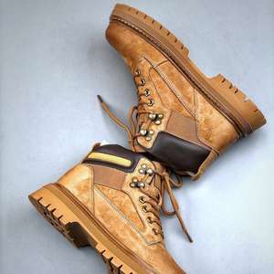 Botas de Senderismo de Tobillo Térmicas y Cómodas de Moda para Invierno y Otoño, Planas, Casuales, con Cordones, Transpirables, para Nieve, Unisex - Product Image 5