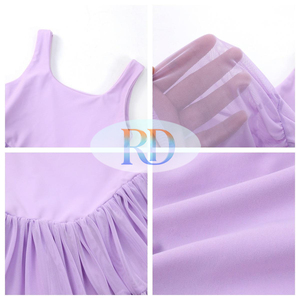 Vestito Sportivo Personalizzato per Bambine, Abito Senza Maniche in Tulle, Outfit Coordinato Mamma e Figlia, Servizio Personalizzato ODM OEM - Product Image 6