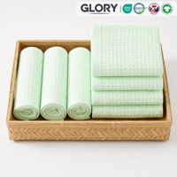 Handuk Wajah Tenun Bambu Diamond Grosir, Lembut dan Daya Serap Tinggi, Kain Lap Wajah 25x25cm, Handuk Tangan Kecil untuk Perawatan Sehari-hari