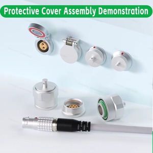 Accessoires de connecteurs <span class=keywords><strong>BFG</strong></span>/BHG/BRF/BRE/BRR : Prises Push-Pull, Boîtiers en acier inoxydable, Capuchons à ressort, Écrous, Outil, Rondelles de mise à la terre - Product Image 2