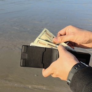 Custom Front Pocket <b>Wallets</b> <b>RFID</b> Blocking Bifold Credit Card Holder Mens Shield <b>Wallet</b> Slim Pop up Leather <b>Wallet</b> - Product Image 3