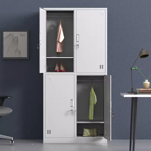 Armoire de rangement à 4 portes en acier, avec barre de suspension, étanche à l'humidité, pour l'école et le <span class=keywords><strong>bureau</strong></span>, fabriquée en Chine - Product Image 3
