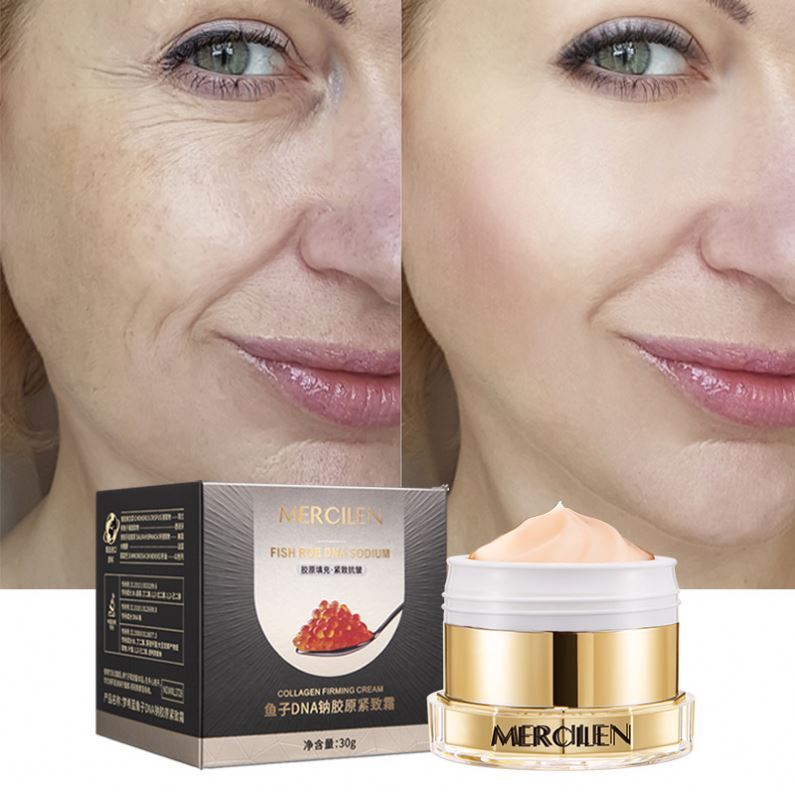 Mercilen Organic Collagen Facial Cream Moisturizer Anti Fine Line Reducing Whitening Facial Anti-aging Anti-wrinkle Face Cream