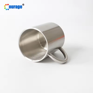 Tasse <span class=keywords><strong>à</strong></span> café en acier inoxydable vierge pour sublimation avec emballage - Product Image 4