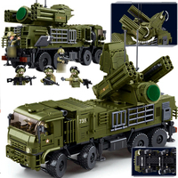 Jouet en plastique armée soldats camion combattant Jet réservoir militaire véhicule blindé garçons jeu éducatif ensemble blocs de construction ensemble