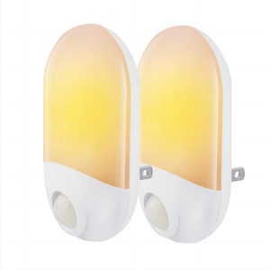 Lampe de nuit sans fil à détecteur de mouvement PIR Lampe de nuit à induction Luminaria Chambre à coucher Couloir Applique murale LED Veilleuse EU/US Plug - Product Image 4