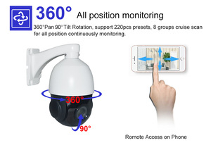 30x zoom AHD TVI 335 HD 5MP CVI HD 4 trong 1 PTZ speed dome IR Đêm Ngoài Trời máy ảnh PTZ tự động bán nhà máy - Product Image 5