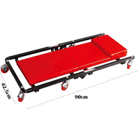 Chariot d'atelier pliable de 36 pouces avec 6 roulettes pivotantes de 2,5 pouces, capacité de 150 kg, outil d'atelier