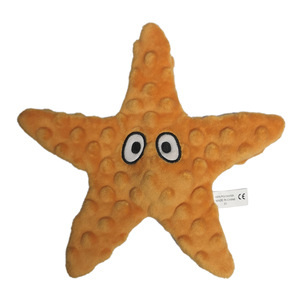 Wholesale Hot Sell Friendly Cute Soft Starfish Durable Pet <b>Squeaky</b> Chew Toy Starfish Interactive Bite Resistant Pet Dog Chew Toy - Product Image 5
