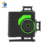 Commander Survey Niveaux laser 4d 16 lignes Cross Line Green Beam Niveau laser rotatif