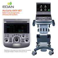 Sistem Diagnostik Ultrasound Edan Acclarix AX9 VET Mesin USG 4D Color Doppler Dengan Troli
