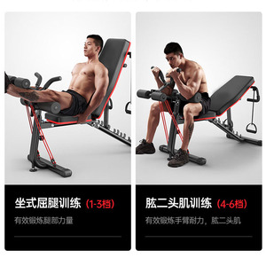 Banco de Pesas Multifuncional Ajustable con Estructura de Acero de Aleación para Uso en Interiores, Unisex, Material de PU, JS YLD503 - Product Image 3