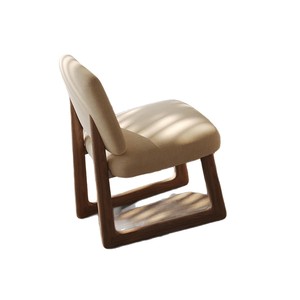 <b>Vanity</b> Chair Cream Fabric Wooden Legs Bedroom Dressing Stool <b>Makeup</b> Desk Chair - Product Image 5