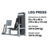 Machine de presse à jambes assise commerciale à charge par poulie, équipement de gym pour l'entraînement de la force des membres inférieurs, machine de fitness très vendue