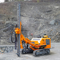 Machine de forage rotative hydraulique HENGWANG pour trous de dynamitage dans roches dures avec compresseur d'air et marteau pneumatique