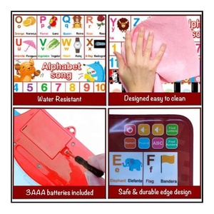 Song Ngữ Tiếng Anh và tiếng Tây Ban Nha bảng chữ cái ABC số từ âm nhạc Áp phích học tập đồ chơi tương tác nói chuyện biểu đồ tường đồ chơi giáo dục - Product Image 6