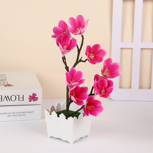 Planta Artificial de Magnolia en Maceta de Yiwu Datuo Florist, 18*33cm, Decoración Artesanal para Dormitorio, Hogar, Año Nuevo Chino - Product Image 3