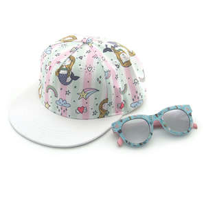 Gorra de Béisbol Snapback con Logotipo Personalizado, Gorra Infantil con Estampado de <span class=keywords><strong>Ballena</strong></span>, Sombreros para Bebés, Gafas de Sol de Plástico para Niños, Juego de Sombreros y Gafas de Sol - Product Image 3