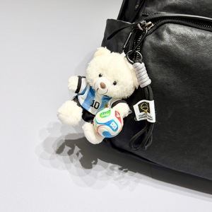 Porte-clés en peluche <span class=keywords><strong>Cristiano</strong></span> <span class=keywords><strong>Ronaldo</strong></span> pour fans de football HECION, accessoire sportif tendance, mignon ours en peluche, article de la Coupe du Monde de football - Product Image 4