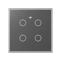 Interrupteur mural tactile Wifi EU, pas de fil neutre requis, interrupteur intelligent pour éclairage, 1 2 3 gangs, 220V, Tuya Smart Home, compatible avec Alexa et Google Home
