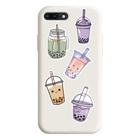 50 Stück Milchtee-Getränke Frische Niedliche Aufkleber für Mädchen Kinder Notizbuch Tagebuch Gepäck Laptop Vinyl Washi Sticker