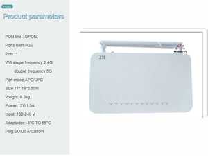 Zxhn f670l V9.0 ONT 4ge 1 chậu 1fxs <span class=keywords><strong>2</strong></span>.4G 5G băng tần kép Wifi GPON sợi <span class=keywords><strong>Router</strong></span> onu cho ZTE AC1200 Gigabit f670l ONT - Product Image 5