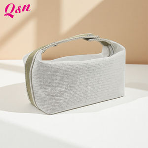 Custom Natural <b>Plain</b> Canvas Cotton Fashionable Travel-Ready Reusable Durable Makeup Cosmetic <b>Bag</b> Wholesale for Women - Product Image 4