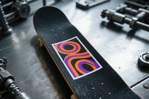 เทปกันลื่นสำหรับสเกตบอร์ดกระดาษทรายพิมพ์ลายสีสันสดใส - Product Image 3