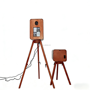 Coque <span class=keywords><strong>de</strong></span> photomaton DSLR en bois pour mariage, écran tactile 18,5 pouces, compatible <span class=keywords><strong>iPad</strong></span> et appareil photo reflex, capacité 15 personnes, impression en libre-service - Product Image 2