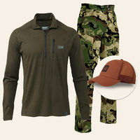 Vêtements de chasse pour hommes en tissu polaire chaud camouflage personnalisé, vente en gros de chemises de chasse, vêtements de chasse