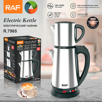 RAF R.7965 chauffe-eau électrique classique en acier inoxydable cruche bouteille durable chaleur bouilloire à ébullition rapide