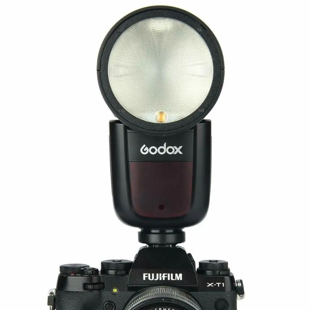 Photographic Lighting Godox V1-F 2.4G TTL 1/8000s HSS Round Head Battery Speedlite Flash for Fujifilm