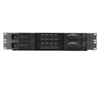 Amplificador de Potencia Profesional de 4 Canales, 400 W, 1600 W, Clase D, 1U, con Pedal de Bajos, IGBT, Audio Biema