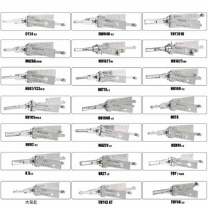 طقم قفل باب السيارة الأصلي من <span class=keywords><strong>Lishi</strong></span> 32 طقم قفل سيارة <span class=keywords><strong>2</strong></span> في <span class=keywords><strong>1</strong></span> أداة فك الأقفال - Product Image 2