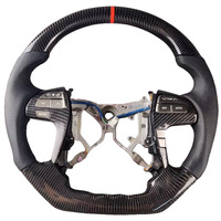 Volant sport en cuir et fibre de carbone en forme de D à 4 branches pour Toyota Highlander 2009-2014 Camry 2007-2011 Fortuner Hilux SR5 N70