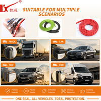 Tira de Sellado de PVC para Puertas de Coche, Flexible, Impermeable, Universal, Multicolor, Tamaño Personalizado