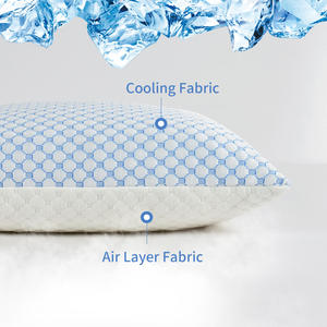 Bantal Busa Memori Serbaguna Laris Manis, Dapat Dicuci, Bahan Bambu <span class=keywords><strong>Gel</strong></span> Pendingin, Ukuran Queen, Tinggi Dapat Disesuaikan - Product Image 4