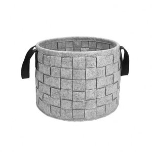 Woven <b>Storage</b> <b>Basket</b> Felt Sustainable Organizer <b>Storage</b> Collapsible Laundry Hamper - Product Image 1