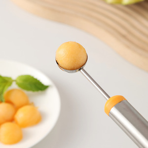 Stainless Steel Melon Baller Set 3 Pieces Fruit Divider Tool Easy To Clean For Watermelon Scooping - Product Image 2