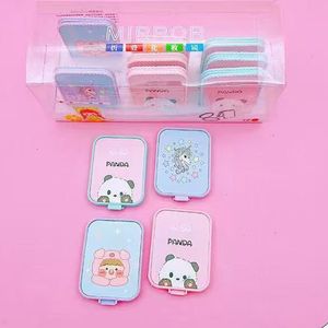 Cute Heart Shaped Portable Makeup <b>Mirror</b> Mini Folding <b>Mirror</b> For Women And Girls With Cartoon Design - Product Image 3