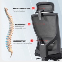 Chaise pivotante confortable, mobilier de bureau ergonomique avec repose-pieds rétractable