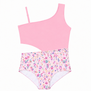 <span class=keywords><strong>Maillot</strong></span> <span class=keywords><strong>de</strong></span> <span class=keywords><strong>bain</strong></span> une pièce asymétrique violet d'été pour filles, avec découpes à la taille, imprimé fruits mélangés, pour la plage (3-10 ans) - Product Image 4
