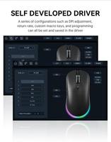 Mouse Gaming RGB 1000 Hz Polling Rate Ultra Ringan Mouse Gaming Optik Bluetooth Nirkabel