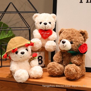 Ours en peluche personnalisé sur le thème du football, ours <span class=keywords><strong>docteur</strong></span>, coussin en peluche avec rembourrage en coton PP pour la Saint-Valentin - Product Image 3