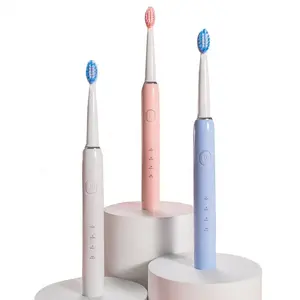 Brosse à dents électrique classique minimaliste, brosse à dents sonique rechargeable, brosse à dents électrique mince à poils souples