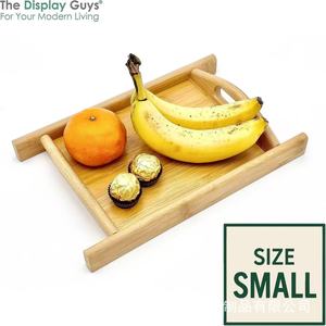 Bamboo Japanese Style Rectangular Serving <b>Tray</b> With Handle <b>Large</b> Medium Size For Home Kitchen Use - Product Image 3