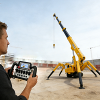 Grue araignée télécommandée, joystick hydraulique 12V/24V 433MHz, étanche IP65, 4/5/6 joysticks, CE