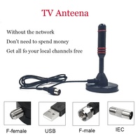 Antenne TV numérique intérieure Antenne HDTV 4k 1080p Base magnétique