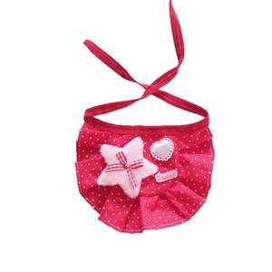 Bavoir pour chien et chat mignon coréen fait main haut de gamme, bavoir à lait en <span class=keywords><strong>fibre</strong></span> de polyester, dentelle, accessoires pour animaux de compagnie, serviette anti-salive - Product Image 5